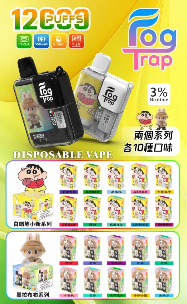 824853d2-1373-4c35-b6a6-81fed661a8be-600x975.png LABUBU & 蠟筆小新聯名款-Fog trap 12000口抛棄式