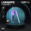 LANA AIR 1 一代通用主機｜6W-15W精準功率調節＋智能液晶螢幕，高相容煙彈主機首選