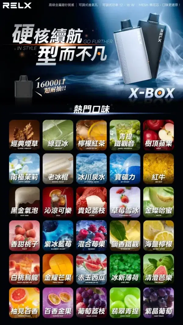 RELX 悅刻 X-BOX <br>【3盒送主機】